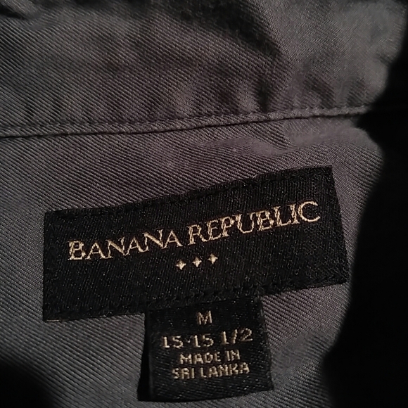 Banana Republic Slate Long Sleeve Button Down M - Picture 3 of 4